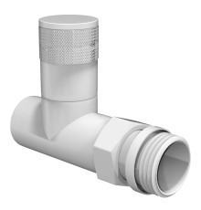 Набор дизайн-вентилей Royal Thermo PIANO прямой белый 1/2 RTE 07.007