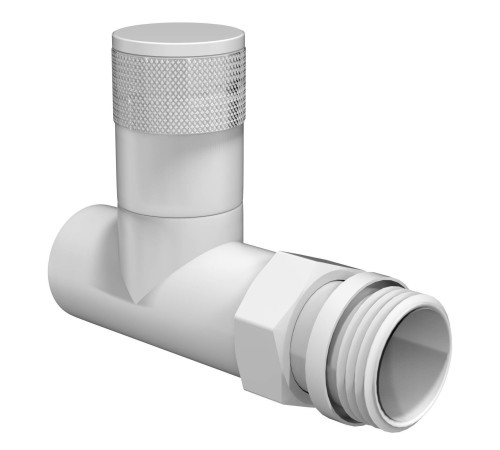 Набор дизайн-вентилей Royal Thermo PIANO прямой белый 1/2 RTE 07.007