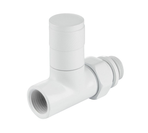 Набор дизайн-вентилей Royal Thermo PIANO прямой белый 1/2 RTE 07.007