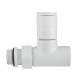 Набор дизайн-вентилей Royal Thermo PIANO прямой белый 1/2 RTE 07.007