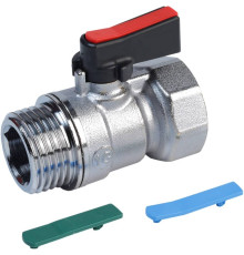 Кран шаровой Giacomini R851 мини ВР-НР 1/2 с набором вставок R851X003