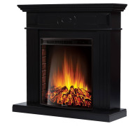 Портал для камина Firelight Bianco 30 черная эмаль 1536143
