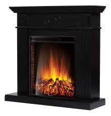 Портал для камина Firelight Bianco 30 черная эмаль 1536143