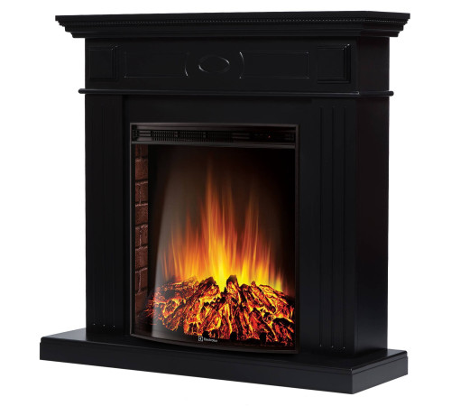 Портал для камина Firelight Bianco 30 черная эмаль 1536143