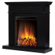 Портал для камина Firelight Bianco 30 черная эмаль 1536143