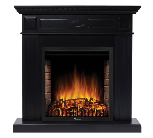 Портал для камина Firelight Bianco 30 черная эмаль 1536143