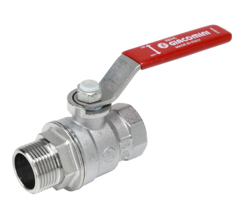 Кран шаровой Giacomini R854L 1 ВР-НР рычаг R854LX025