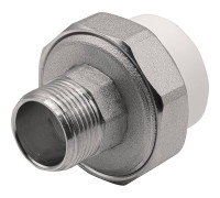 Муфта комбинированная разъемная PP-R Thermolight 32x3/4 НР белая НС-1620536