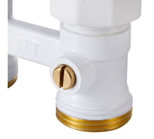 Узел нижнего подключения Royal Thermo прямой 1/2 x 3/4 EK белый RTE 07.00001