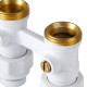 Узел нижнего подключения Royal Thermo прямой 1/2 x 3/4 EK белый RTE 07.00001