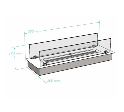 Топливный блок для биокамина Royal Thermo RTBFP-P600XS Modul