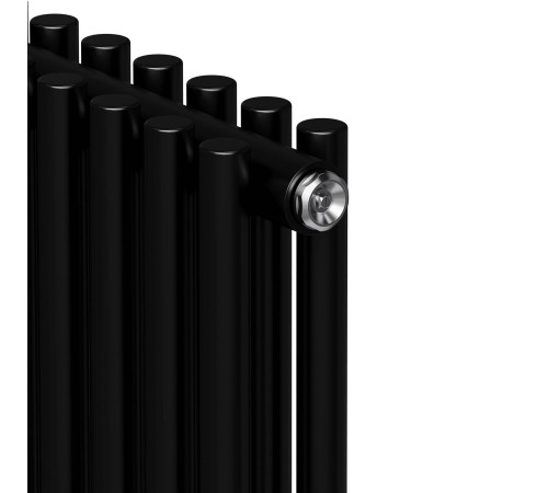 Стальной трубчатый радиатор Royal Thermo Shift R22 C2180 6 секций боковое подключение RAL 9005m НС-1631303