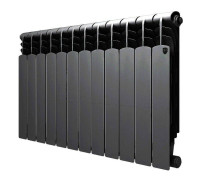 Радиатор биметаллический Royal Thermo Revolution Bimetall 500 2.0 12 секций Noir Sable 1425272