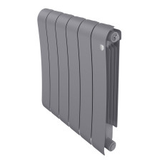 Радиатор биметаллический Royal Thermo Infinity 500 Silver Satin 6 секций боковое подключение НС-1630002