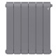 Радиатор биметаллический Royal Thermo Infinity 500 Silver Satin 6 секций боковое подключение НС-1630002