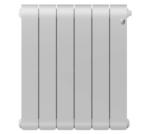 Радиатор биметаллический Royal Thermo Infinity 500 Bianco Traffico 6 секций боковое подключение НС-1629998