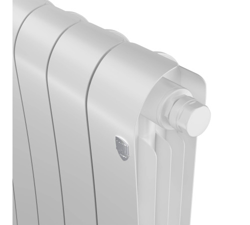 Радиатор биметаллический Royal Thermo Infinity 500 Bianco Traffico VR80 6 секций нижнее подключение НС-1658379