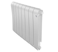 Радиатор биметаллический Royal Thermo Infinity 500 Bianco Traffico VR80 8 секций нижнее подключение НС-1658380