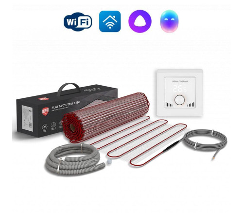Нагревательный мат Royal Thermo Flat Mat RTFM 2-150-3,5 3,5 м² с терморегулятором RTI-16 RTFM 2-150-3,5 / RTI-16