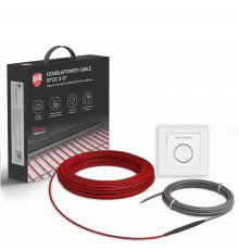 Нагревательный кабель Royal Thermo Doublepower Cable RTDC 2-17-1200 с терморегулятором RTO-16 НС-1685989