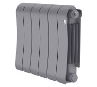 Радиатор биметаллический Royal Thermo Infinity 300 Silver Satin 6 секций боковое подключение НС-1683696