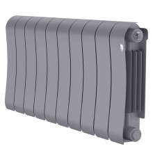 Радиатор биметаллический Royal Thermo Infinity 300 Silver Satin 10 секций боковое подключение НС-1683532