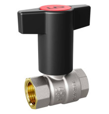 Кран шаровой латунный LD Pride Ду 15 Ру 40 вн-вн Т-ручка Red+Blue 47.15.В-В.ТР