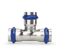 Тройник раструбный равносторонний VARMEGA Inox Press 15 мм VM718151515