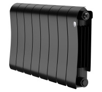 Радиатор биметаллический Royal Thermo Infinity 300 Noir Sable 8 секций боковое подключение НС-1683694