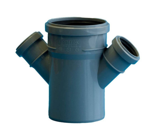 Крестовина одноплоскостная Политэк 110x50x50 мм 45° 110505045