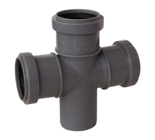 Крестовина одноплоскостная Политэк 50x50x50 мм 87.5° 50505087