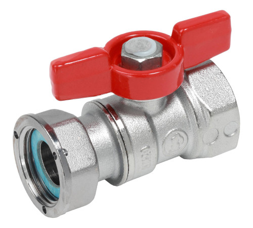 Кран шаровой Giacomini 3/4x3/4 ВВ с накидной гайкой бабочка R251PX004