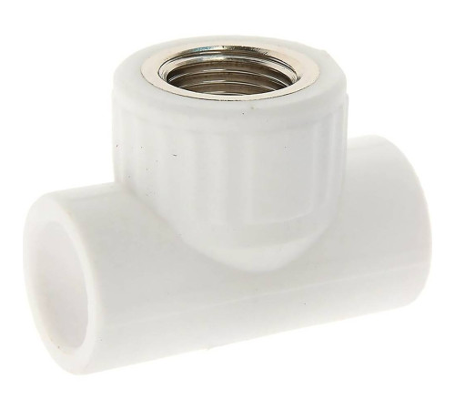 Тройник полипропиленовый РОСТерм PPR комбинированный 20х1/2х20 мм ВР НС-1517233