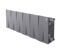 Радиатор биметаллический Royal Thermo PianoForte 200 Серебристый 12 секций боковое подключение НС-1682310