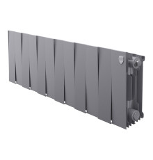 Радиатор биметаллический Royal Thermo PianoForte 200 Серебристый 12 секций боковое подключение НС-1682310