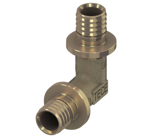 Уголок соединительный TECE 90 градусов 16х16 мм латунь 767016