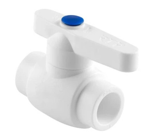 Кран шаровой РТП Стандарт PP-R D 25 мм белый 11428