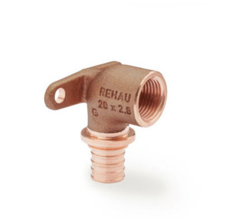 Угольник настенный REHAU Rautitan RX+ 25-Rp 3/4 короткий бронза 14563611001