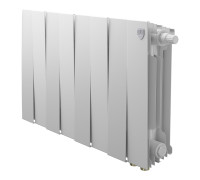 Радиатор биметаллический Royal Thermo PianoForte 300 8 секций нижнее подключение белый 1682339