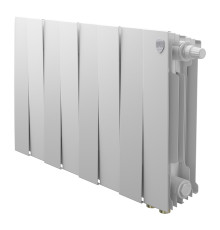 Радиатор биметаллический Royal Thermo PianoForte 300 8 секций нижнее подключение белый 1682339