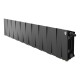 Радиатор биметаллический Royal Thermo PianoForte 200 Noir Sable 20 секц. нижнее подключение VDR80 1506331