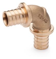 Угольник Rehau RAUTITAN RX+ 90° 32 мм бронза 13777041001