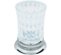 Стакан настольный Boheme Brillante 8.5х8.5х11.5 см хром 10441