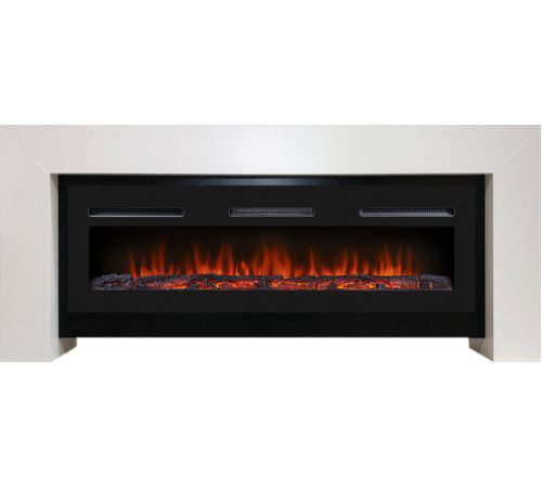 Портал для электрокамина Firelight Suprema Long белый/черный НС-1475527