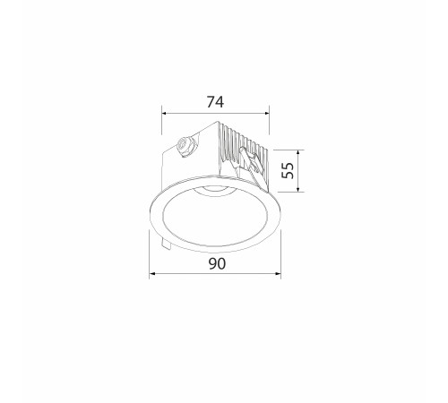 Светильник садово-парковый встраиваемый Light LED 3004 35159/U белый
