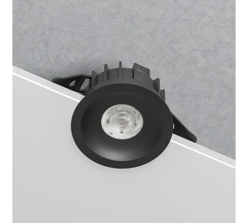 Светильник встраиваемый светодиодный Combi 10W 4000K черный 25067/LED