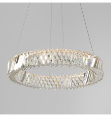 Светодиодная хрустальная люстра 101004 LED никель хрусталь Strotskis