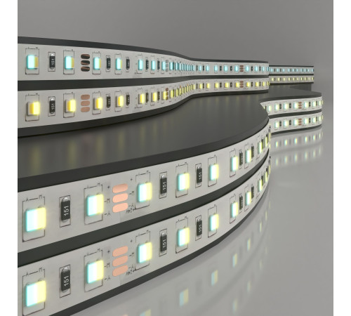 Светодиодная лента 24 В 10 Вт/м 60 LED/м 5050 IP20, MIX теплый белый 3300K/холодный белый 6500K, 5 м Лента светодиодная 24V 10W 60LED 5050 IP20 MIX теплый белый/холодный белый, 5м