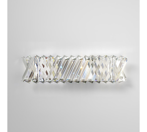 Светодиодный настенный светильник с хрусталем 101005 LED никель хрусталь Strotskis