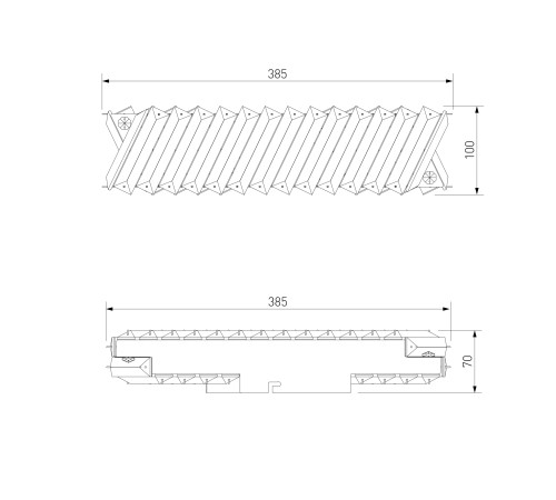 Светодиодный настенный светильник с хрусталем 101005 LED никель хрусталь Strotskis